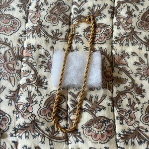Gold Rope Chain Necklace